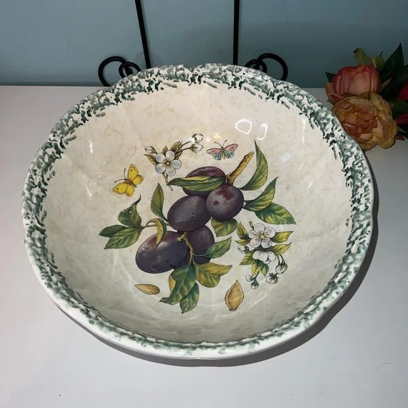 🔥🔥🔥Himark Made in Italy Plum Serving Bowl 13” - Picture 2 of 6